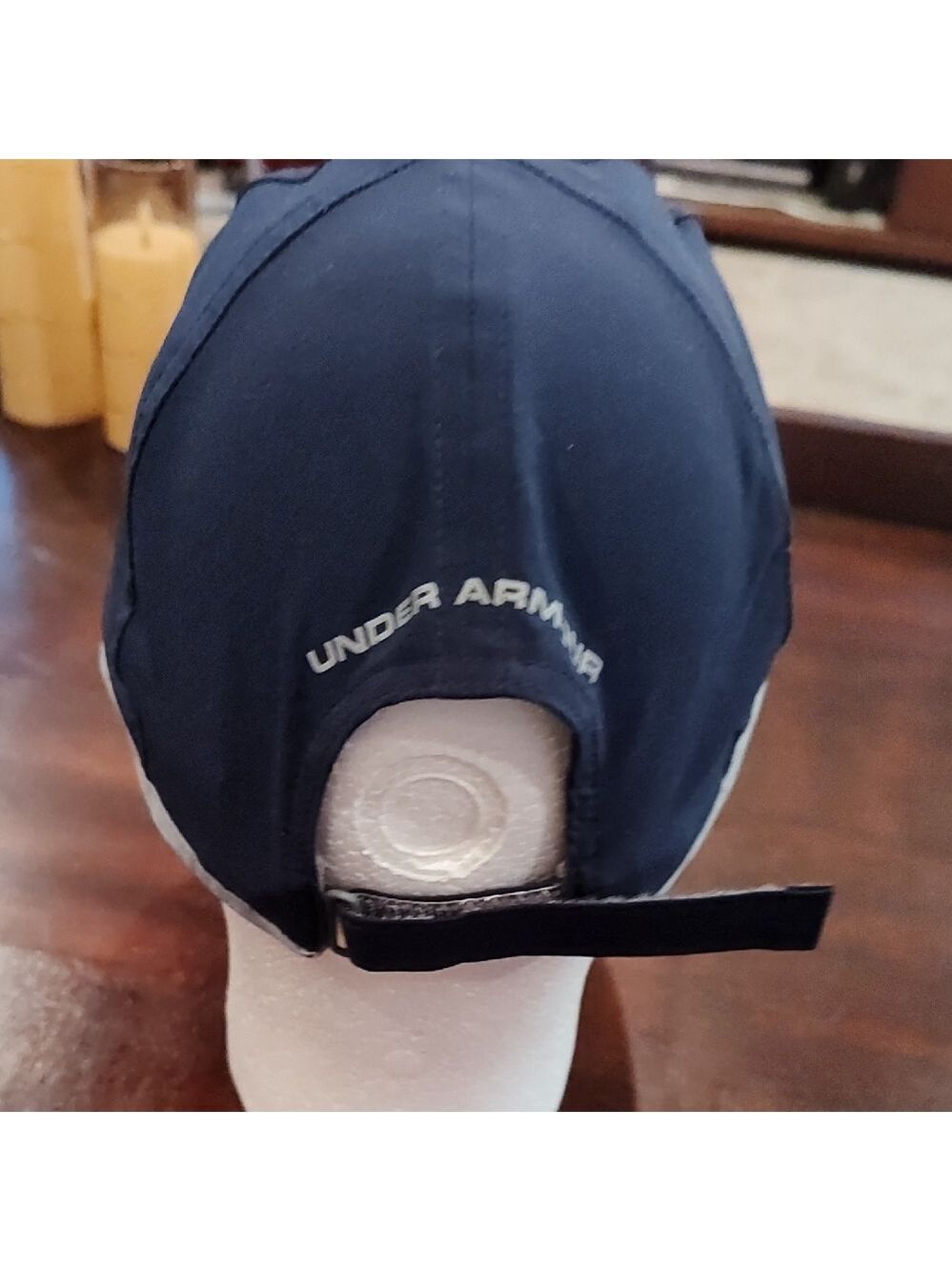 Under Armour Navy Blue Hat with White Logo Accent - Picture 6 of 7